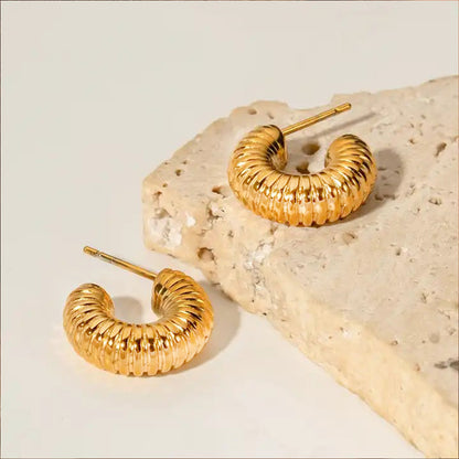 Spiraled Heritage Hoops Earrings